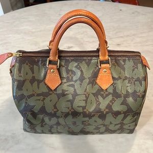 Authentic Louis Vuitton Stephen Sprouse graffiti Speedy 30